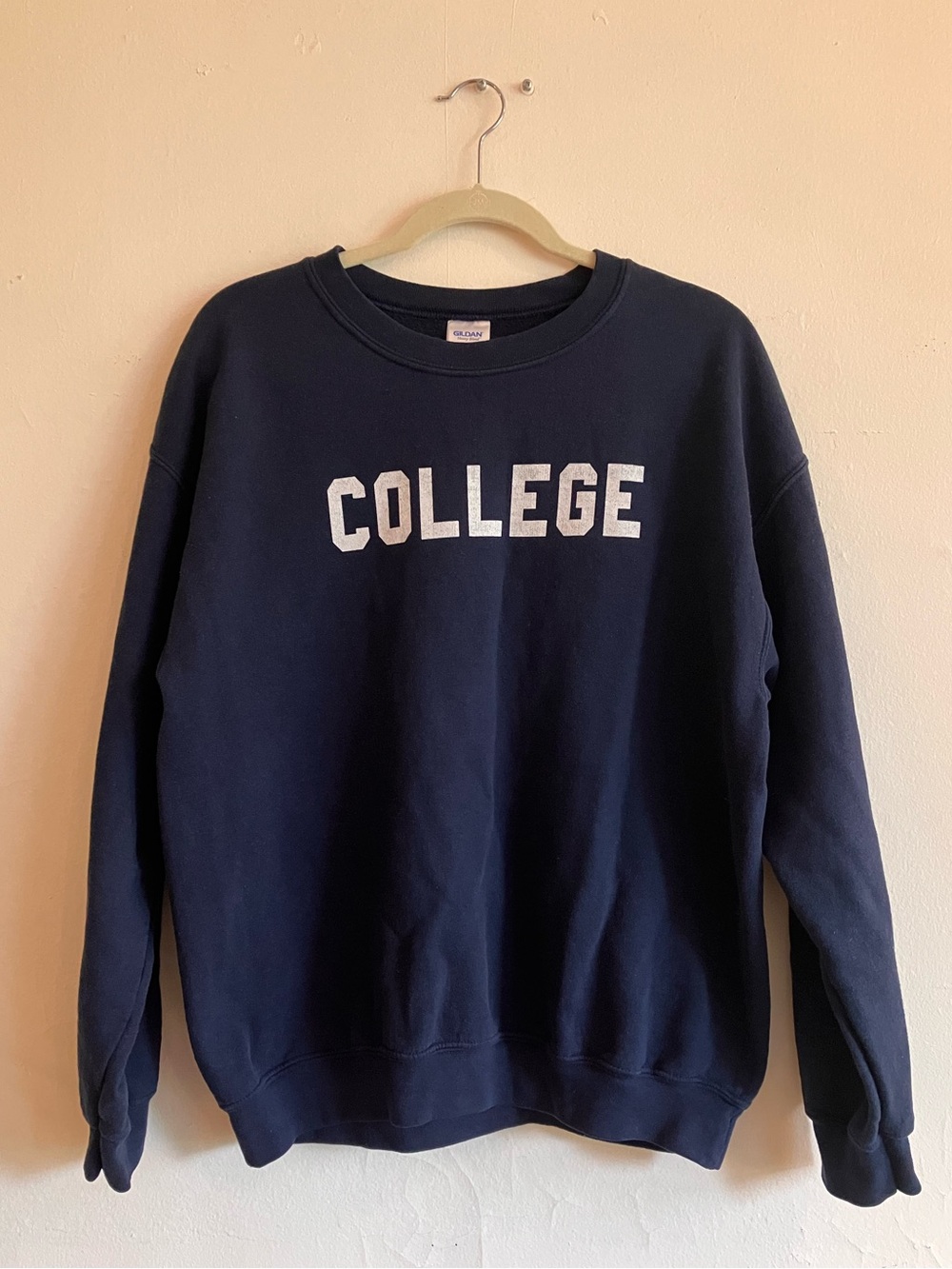 Navy Blue College Crewneck Animal House Gildan size L
